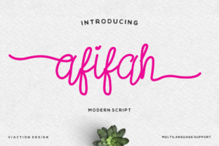 Afifah Script: The Friendly Font for Modern Brands