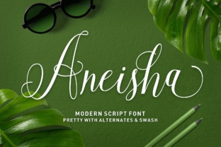 Aneisha Script: A Modern Calligraphy Font for Unique Designs