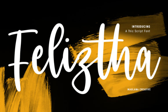 Feliztha Script: A Creative Font for Modern Design