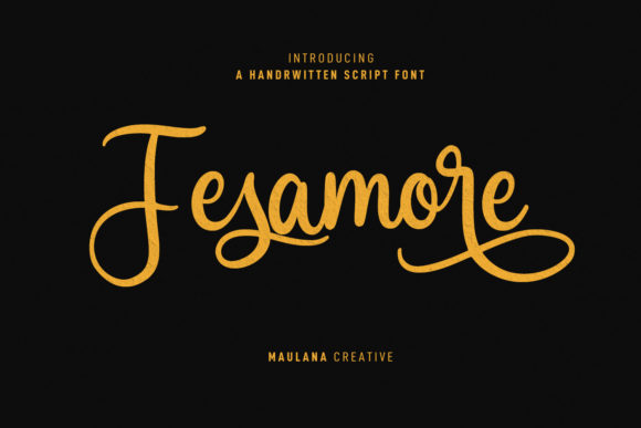Fesamore Script: The Creative Font for Modern Branding