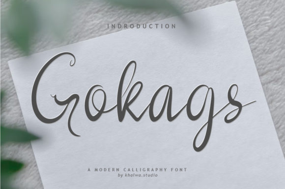 Gokags Script: A Handwritten Font for Authentic Branding