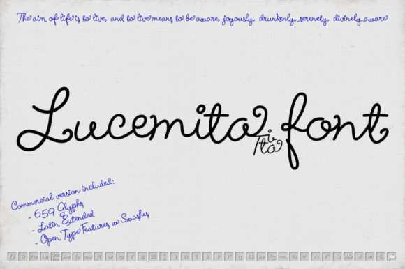 Lucemita Script: A Handwritten Typeface for Authentic Design