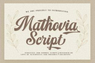 Mathovia Script: A Vintage Handwritten Typeface with Character