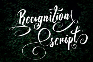 Recognition Script: Elevate Your Designs with Classic Sophistication