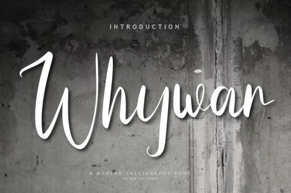 Whywar Script: A Handwritten Font for Authentic Branding