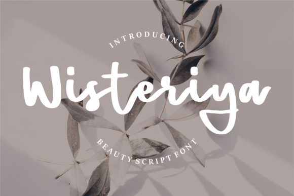 Wisteriya Script: Elegance for Modern Design Projects